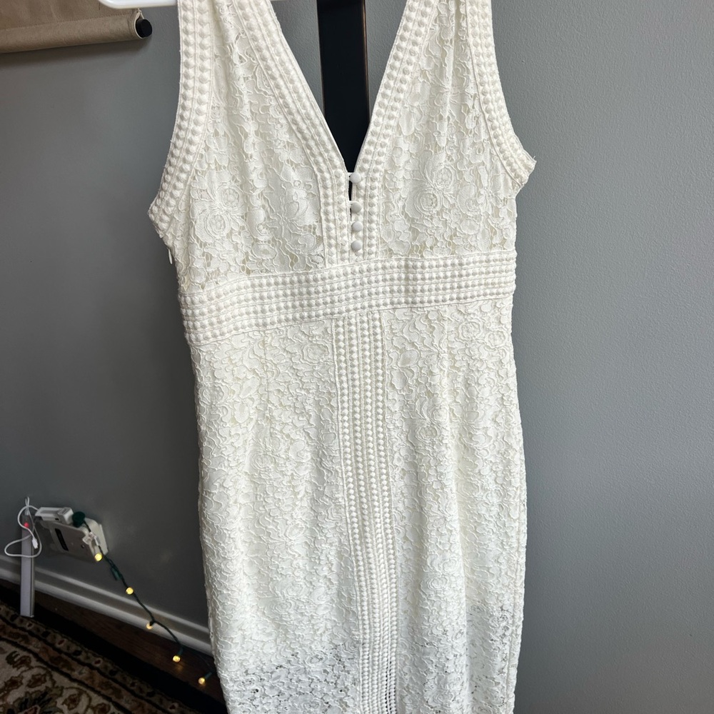 Bardot Cream Dress